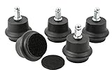 Short Bell Glides With Felt Pads Included for Chairs and Stools- 5 Per Set by Pop Designs