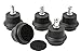 Short Bell Glides With Felt Pads Included for Chairs and Stools- 5 Per Set by Pop Designs