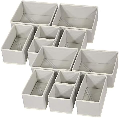 DIOMMELL 12 Pack Foldable Cloth Storage Box