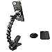 Livestream® Gear - Jaws Clamp with Universal Magnetic Phone Mount. Mount Your Phone via Magnetic Mount and Metallic Plates to This Desk Clamp for Streaming, FB Live. Compatible with GoPro.