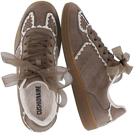Amazon.com | ALOHAS Women's Rife Sheen Leather Sneakers, Sheen Red