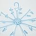 FEIJUN FJ-100005 Plastic Folding Clothes Drying Rack Drip Hanger 20Clip Peg Airer Light Bule Set of 1
