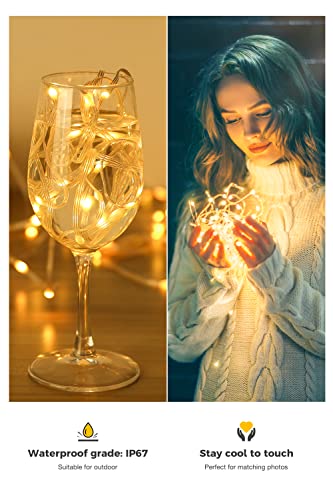 Fairy Lights Color Changing 33 FT 100LEDs Fairy String Lights with Remote, 16 Modes USB Powered Pastel Easter Lights, Waterproof Christmas Lights for Bedroom Party Classroom Indoor Outdoor
