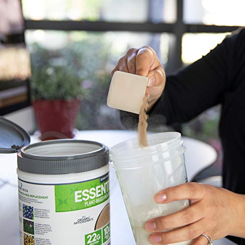 Designer Protein Essential 10, Belgian Chocolate, 1.32 Pound, Plant Based Meal Replacement Protein Powder