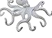 Rustic Whitewashed Cast Iron Octopus Hook 11 Inch - Decorative Hook - Sealife Metal Wall Hook