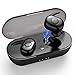 HISILI TWS-01 Wireless Earbuds, [2020 Upgraded] True Bluetooth Headphones, Bluetooth 5.0/ IPX7 Waterproof/Stereo Hi-Fi Sound / Wireless Earphones with Portable Charging Case by Hisili, Black, Small