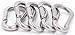 Spring Snap Carabiner Hook - 304 Stainless Steel Quick Link Keychain Clips 5 Small Loaded D-Ring Carabiners Keyring Hooks for Boat Marine, Camping, Traveling, Hiking, Fishing & Dog Leash (M5, 5PCS)