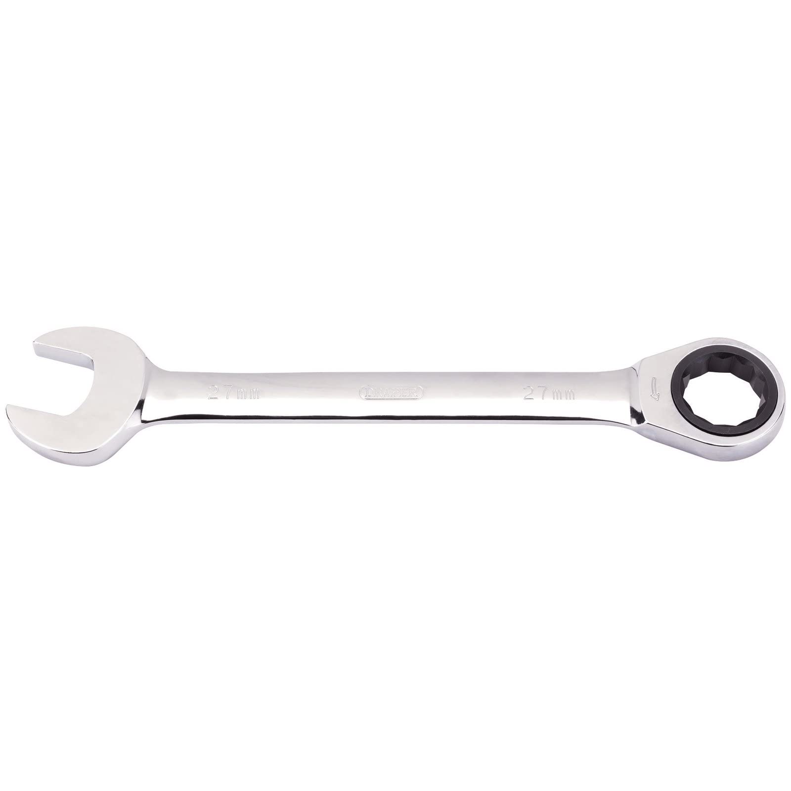 Draper 31025 Hi-Torq Metric Ratcheting Combination Spanner, 27mm