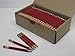Musgrave Pencil, Half Pencils with Eraser, Golf Events School Church Library Pencil, Hexagon, Number 2, Sharpened, Box of 144, Red
