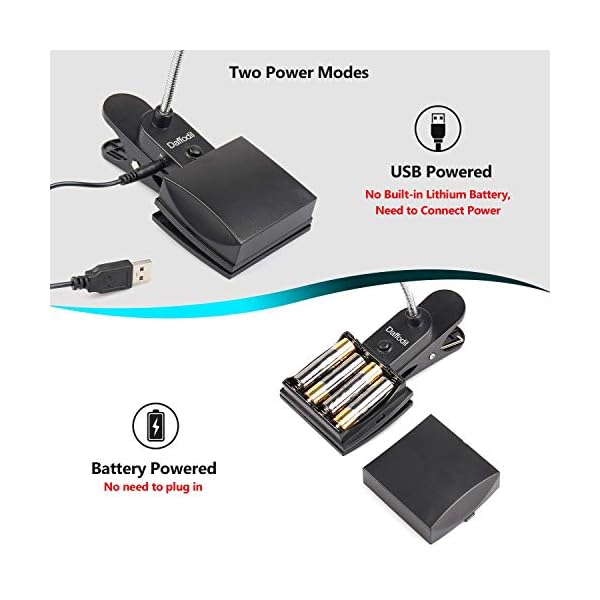 Daffodil-ULT300-USB-and-Battery-Powered-Desk-Light-Clamp-a-Lamp-to-your-Headboard-Table-or-Music-Stand Daffodil ULT300 - USB and Battery Powered Desk Light - Clamp a Lamp to your Headboard, Table or Music Stand