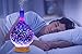 ComfortCome 100ml 3D Aromatherapy Essential Oil Diffuser, Cool Mist Humidifier with Changing Starburst LED Lights, Lead Free Glass, Wood Base, Waterless Shut Off