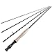Piscifun 4-Piece 8-Feet 6-Inch/9-feet Graphite Fly Fishing Rod with Japanese 30-ton Toray Carbon Fiber Blanks and Chromed Stainless Steel Snake Guides