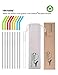 OHOCO Stainless Steel Metal Drinking Straws with Flexible Silicone Tips - 10.5” Long x 8mm Wide for 30oz 20oz Tumblers, Set of 8 with 2 Cleaning Brushes 1 Portable Case
