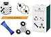 Fidget Spinner + Fidget Cube + Flippy Chain Ring + Mesh. Value Bundle Set with 4 Best Seller Sensory Toys for Autism, ADD/ ADHD, Anti-Anxiety, Break Habits, Attention Issue, Reduce Stress & Stay Calm