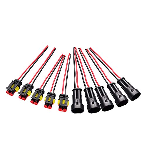 2 Pin Connettore Femmina E Maschio Impermeabile Con Pin S E - Foto 10