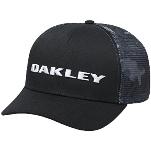 Oakley Men's Tech Trucker Print Golf Adjustable Hats,One Size,Black