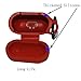 Airpods Case Airpods Accessories Thicken Protective Silicone Cover and Skin with Headphones Ear Hook/Airpods Straps/Watch Band Holder/Keychain (Red) by ONCOMIthumb 4