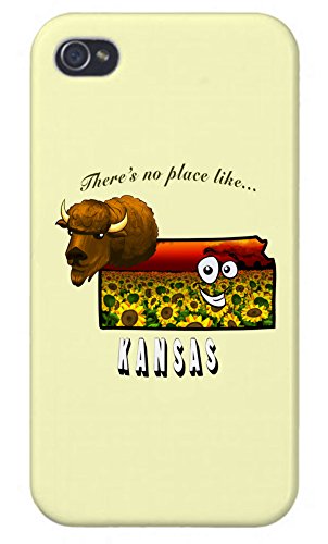 Apple iPhone Custom Case 5 / 5S White Plastic Snap On - There's No Place Like Kansas