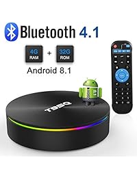 TUREWELL T95Q Android TV Box, Android 8.1 TV Box 4GB RAM 32GB ROM S905X2 Quad core Cortex A53 Soporte 2.4G   5G WiFi   H.265 Decoding   4K Full HD Out   HDMI2.0   10   100M   1000M   1000M Ethernet   BT 4.1 Smart TV Box