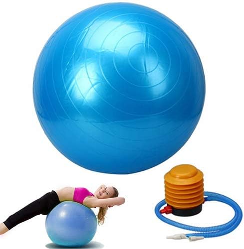 SEGRJ Yoga Ball Explosion-proof Thickening Fitness Exercise Ball Fitball with Inflator Pump Air Lock