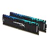 Hyperx Hx432C16Pb3Ak2/16 Predator Werkgeheugen, Ddr4, 16 Gb (Kit 2 X 8 Gb), 3200 Mhz, Cl16, Dimm Xmp – Rgb, Zwart