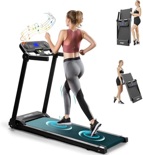 Foldable Treadmills for Home, Walking Treadmill Machine, Heart