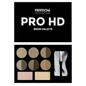 Freedom Makeup London Professional HD Brow Palette, Fair Medium, 10g