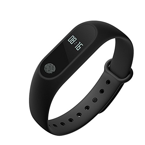 Refaxi Smart Watch Bracelet Wristband Fitness Tracker Blood Pressure Heart Rate Monitor (Black)