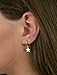 Star Huggie Hoop Earrings, Small 925 Sterling Silver Ear Cuff Dainty Minimalist Earrings