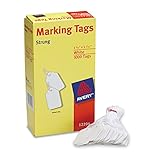 Avery White Marking Tags Strung, 1.75 x 1.093-Inches, Pack of 1000 (12204)