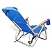 Beach & Camping Lightweight Aluminum Outdoor Sturdy Backpack Chair 4 Position by Copa (Light Blue)