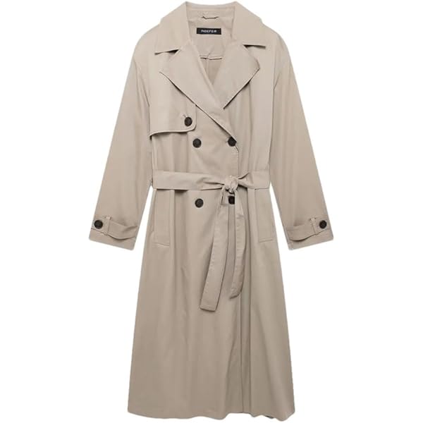 Amazon.com: Women's Hooded silhouette Single Breasted Solid