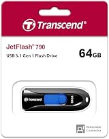 Transcend JetFlash 790 64GB USB 3.0 Flash Drive Black TS64GJF790K view 2