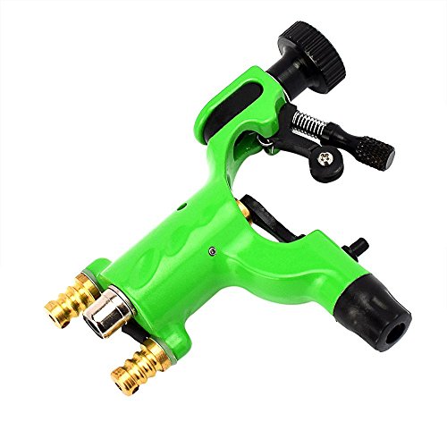 Tattoo Machine, Bolayu Professional Body Art Rotary Motor Gun Linner Shader Equipment (Green / 2 Gen)