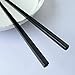 Fine joy 10 Pairs of Black Melamine Chopsticks