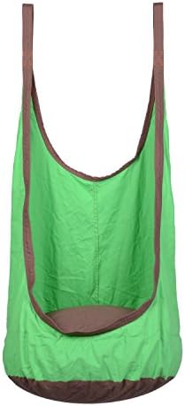 Kids Pod Swing Chair, PACKGOUT Hanging Hammock Pod Swing Seat for Indoor and Outdoor, 100% Cotton Comfort (Green)