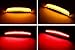 iJDMTOY Smoked Lens Amber/Red Full LED Side Marker Light Kit For 2015-up Dodge Charger, Powered by Total 180-SMD LED, Replace OEM Sidemarker Lamps
