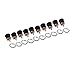 Uhome 10pcs Screw metal head DC Power Jack Socket DC-022 2.1 x 5.5 mm with Screw Nut DIY 180-Degree with sheet metal