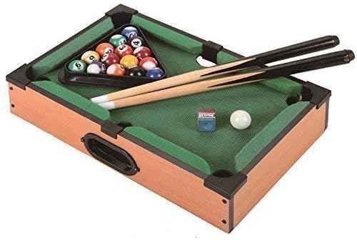BABY MINI TABLE TOP POOL SET CHILDRENS CUE BALLS TOY SNOOKER TOY GAME XMAS GIFTS