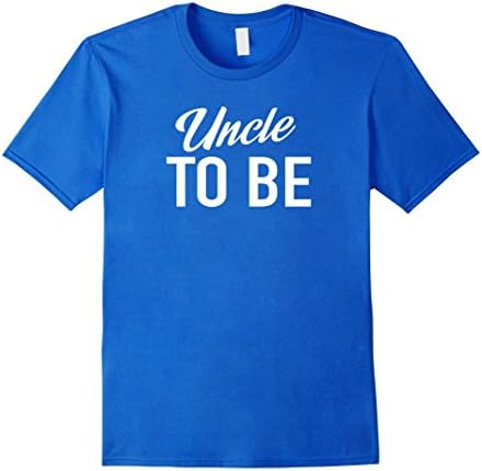 Mens Uncle To Be Baby Shower T-Shirt XL Royal Blue