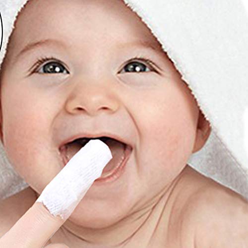 Zmmyr 120Pcs Baby Teeth Soft Gauze Finger Clean Oral Hygiene Tongue