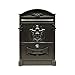 ALEKO USMB-05BK Elegant Wall Mounted Mail Box with Retrieval Door, 2 Keys and Bolts, Black