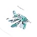 Asingeloo Genuine Quartz Stone Pendants Pointed Hexagonal Shape Crystal Gemstone Pendant Charms Bulk for diy Jewelry Making (10pcs Green Malachite)