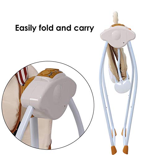 Shopizone® Baby Portable Automatic Swing Cradle/Jhula with Music/Remote