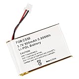65358-01 Battery for Plantronics CS50, CS55, HL10, CS60, CS50-USB Wireless Headset (500mAh High Capacity) 3.7V Li-Pol