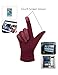 Womens Winter Gloves Fashion Touch Screen Warm Fleece Lined Ladies Cold Weather Gloves