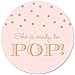 40 Ready To Pop Stickers (Gold on Pink)