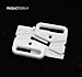 20set Craft Plastic White Rectangle Tape Closure Hook & Clasp Fasteners Sewing on Clothes Bra Clip Hooks 32mm X 23mm Nk163
