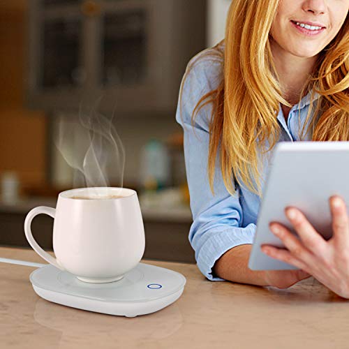 Coffee Mug Warmer, Wellcows Warmer Coaster Desk Auto Shut Off Heater Beverage Tea Water Cocoa Soup or Milk Warmer For Office and Home
