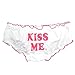 Himifashion P2294 One Size Cute Yes Daddy Prints White Cotton Panties Women Underwear
